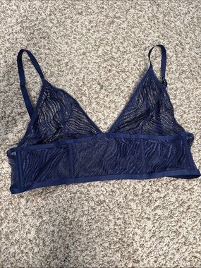 Victoria's Secret Navy Lace Triangle Bralette